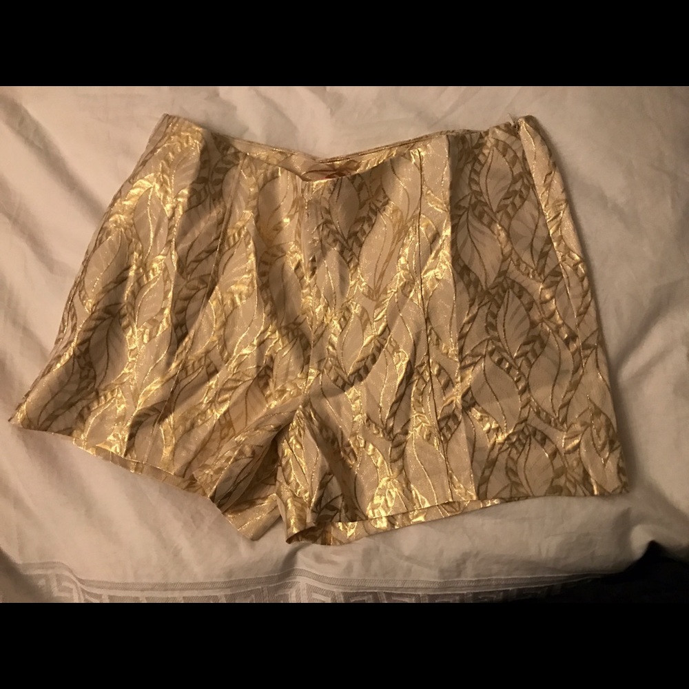 Gold Lilly Pulitzer shorts
